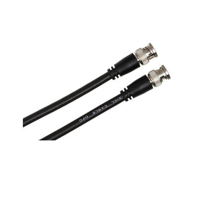 2 Meter MainCore BNC to BNC RG58 50 Ohm CCTV Camera Video Coaxial Cable Lead Black