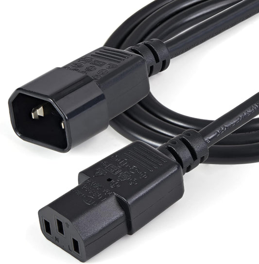 🔌 4 Meter PC Power Cord Extension Cable  C13 to C14 | 4 Meters | 250V 10A | 3-Pin | 3-Core world top Qulity A One