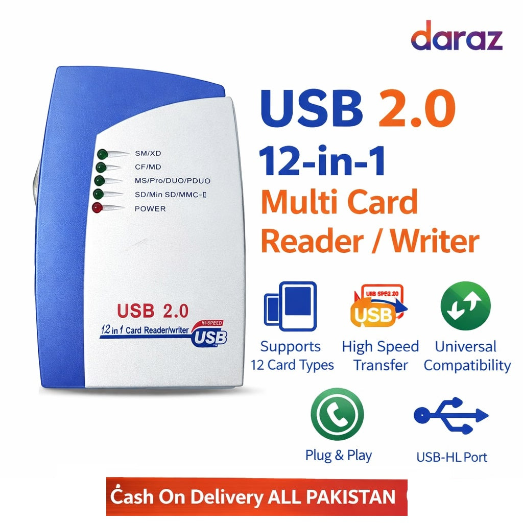Mini Memory Cardreader All in One Card Reader USB 2.0 480Mbps Card Reader TF MS M2 XD CF Micro SD Carder Reader