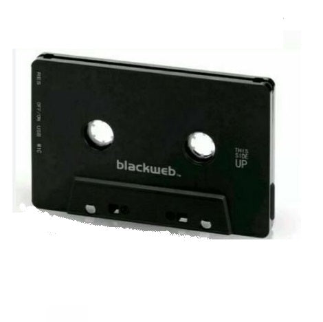 DC 5V 1000mA Blackweb BWA17WI055 Bluetooth Cassette Adapter – Wireless Car Audio Receiver with Microphone, Hands-Free Calling, Universal Cassette Player Compatible (Black)