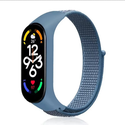 Mi 5/6 Mi Nylon Premium Quality Bracelet For Xiaomi Mi Band 5 Strap Nylon silicone Sport Wristband For Mi band 3 Mi Band 4 Smart Watch Strap ( Watch Not Included)