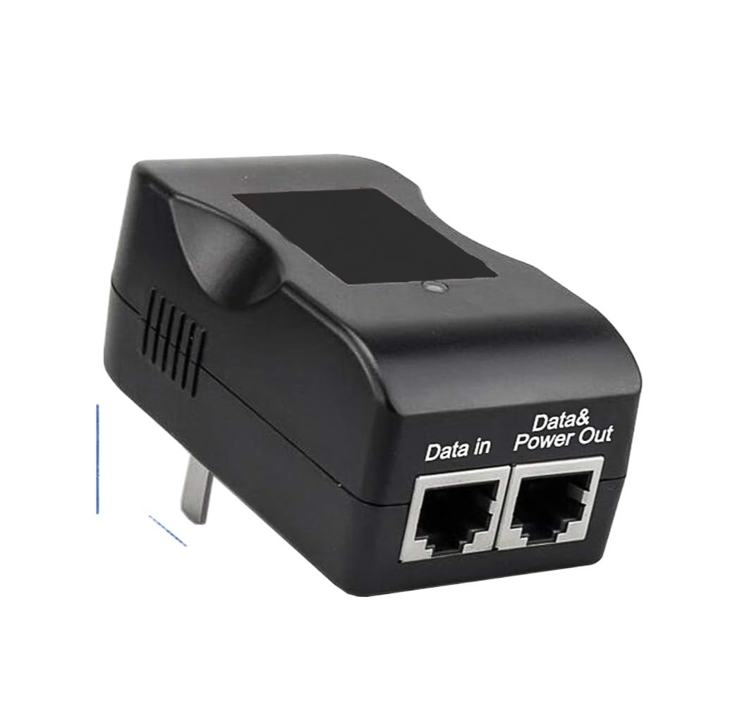 48V Gigabit Power Over Ethernet POE Injector, 24W Wall PoE Adapter,100/1000Mbps