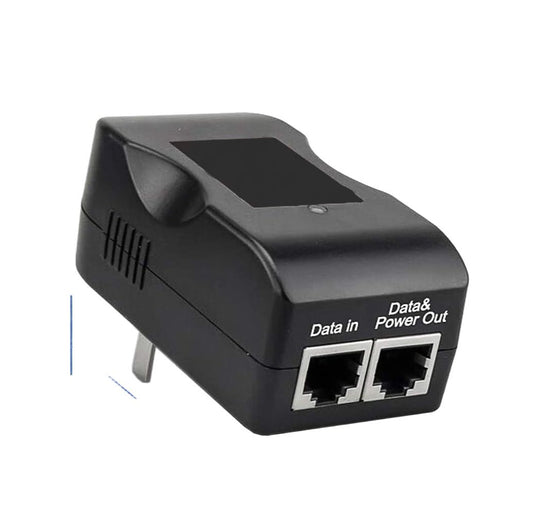 48V Gigabit Power Over Ethernet POE Injector, 24W Wall PoE Adapter,100/1000Mbps