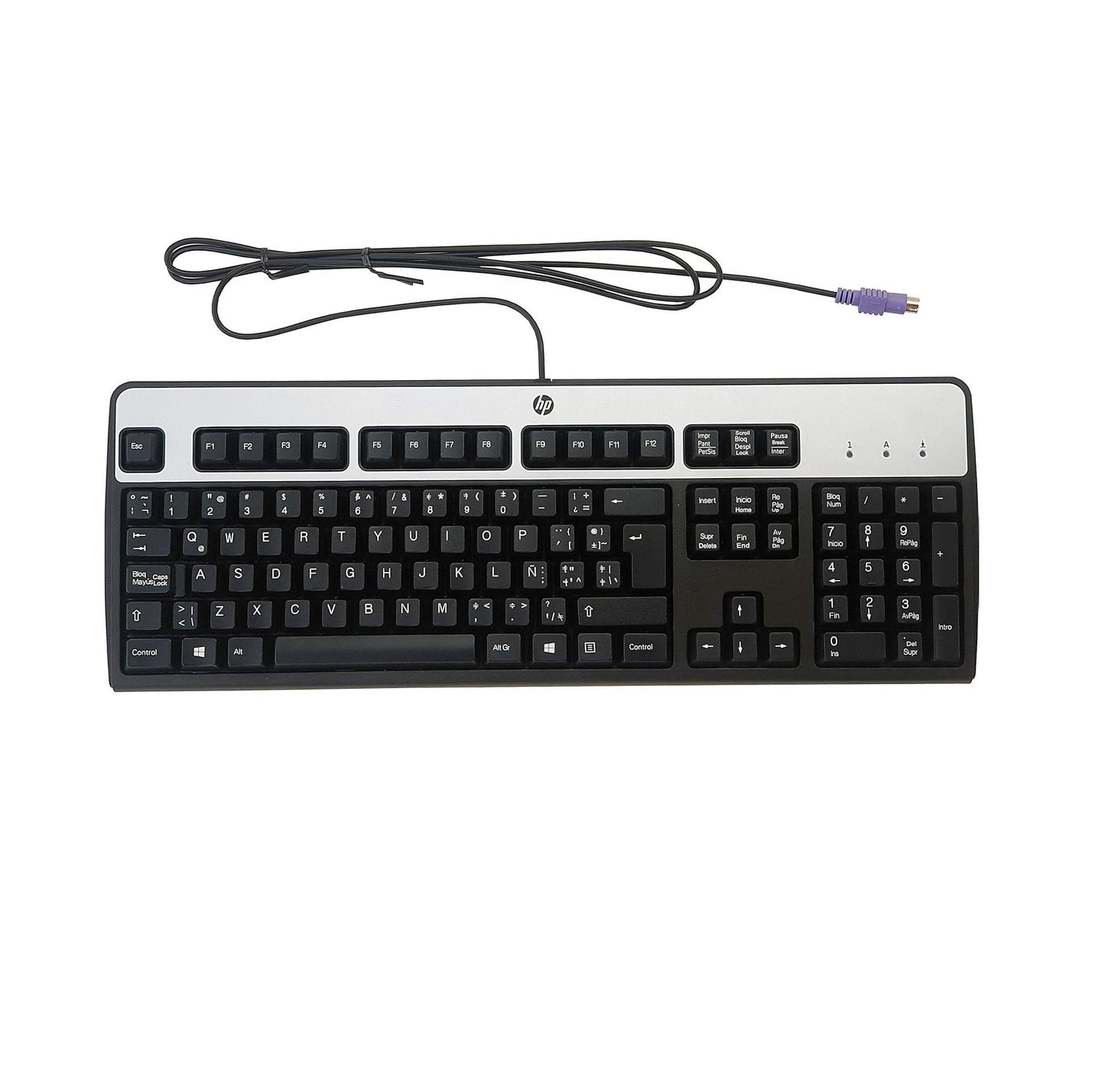H P Standard 104-Key PS/2 Keyboard – Durable Wired Keyboard for Desktop PC | Comfortable Typing, Plug & Play