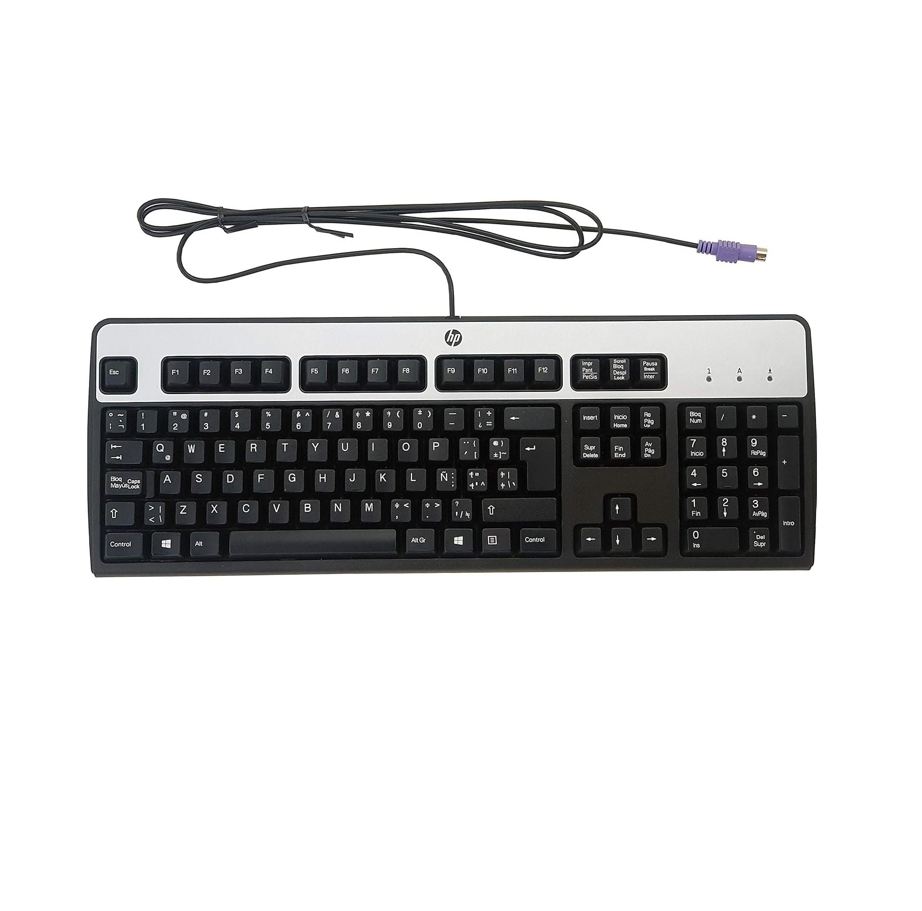 H P Standard 104-Key PS/2 Keyboard – Durable Wired Keyboard for Desktop PC | Comfortable Typing, Plug & Play