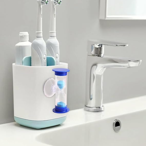 Childrenworld 3-minute Sandglass Timer Colorful Kids Toothbrush Timer with Suction Cup 3 Minutes Sand Timer for Efficient Time Management at Home Fun