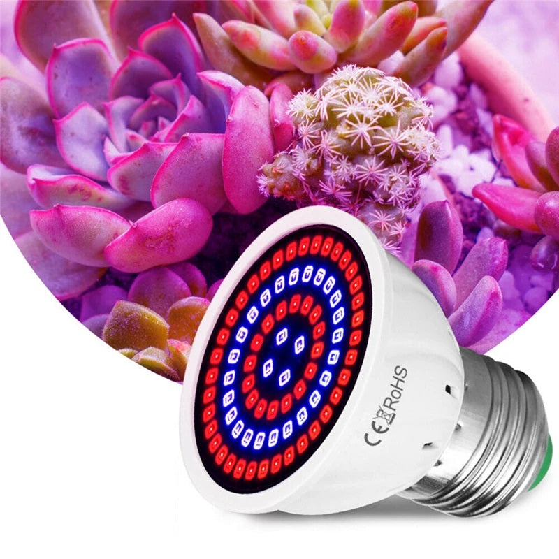 60LED E27 220V Grow Light Bulbs Full Spectrum Tent Plants Hydroponic Lighting Lamps Garden Plant Lights Full Spectrum grow light Premium Qulity Long Life A One