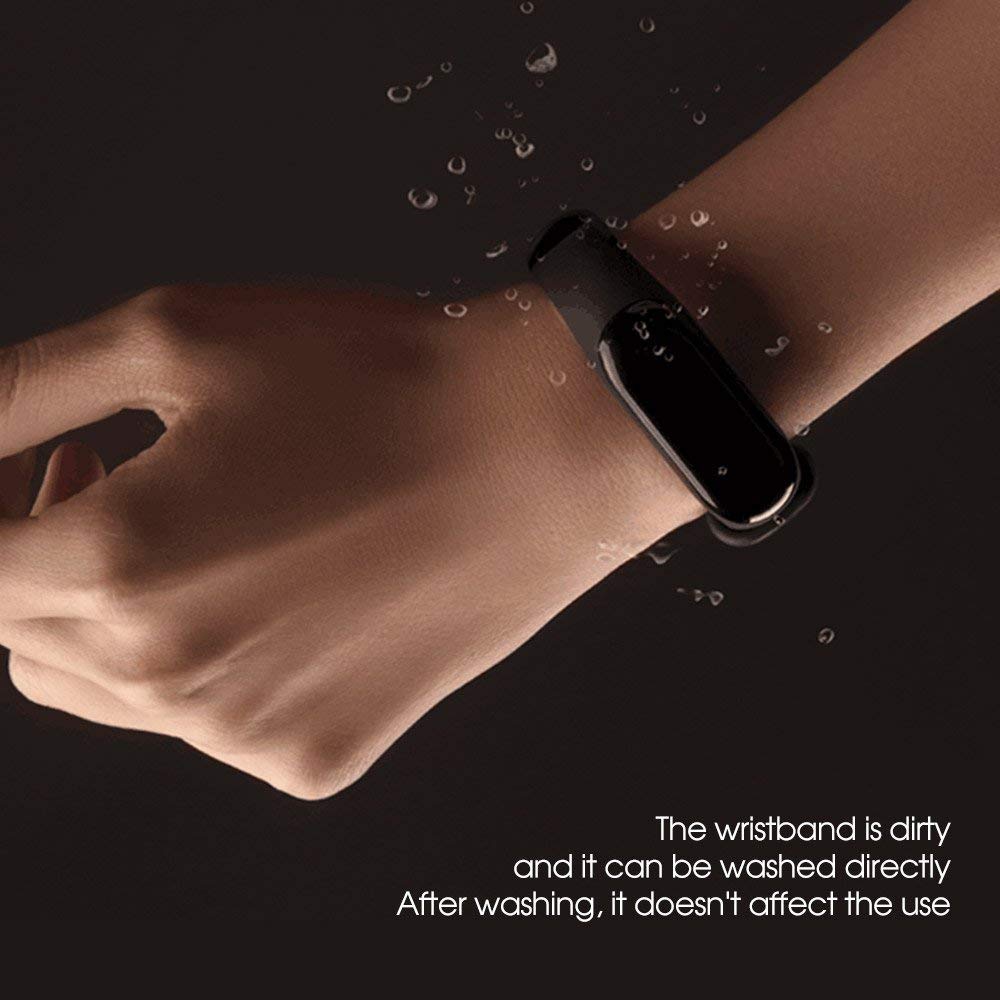 Strap Mi4 Mi3 Xiaomi Mi Band 3 Xiaomi Mi Band 4 Silicone Strap Sky Blue fashionable color full Pk World