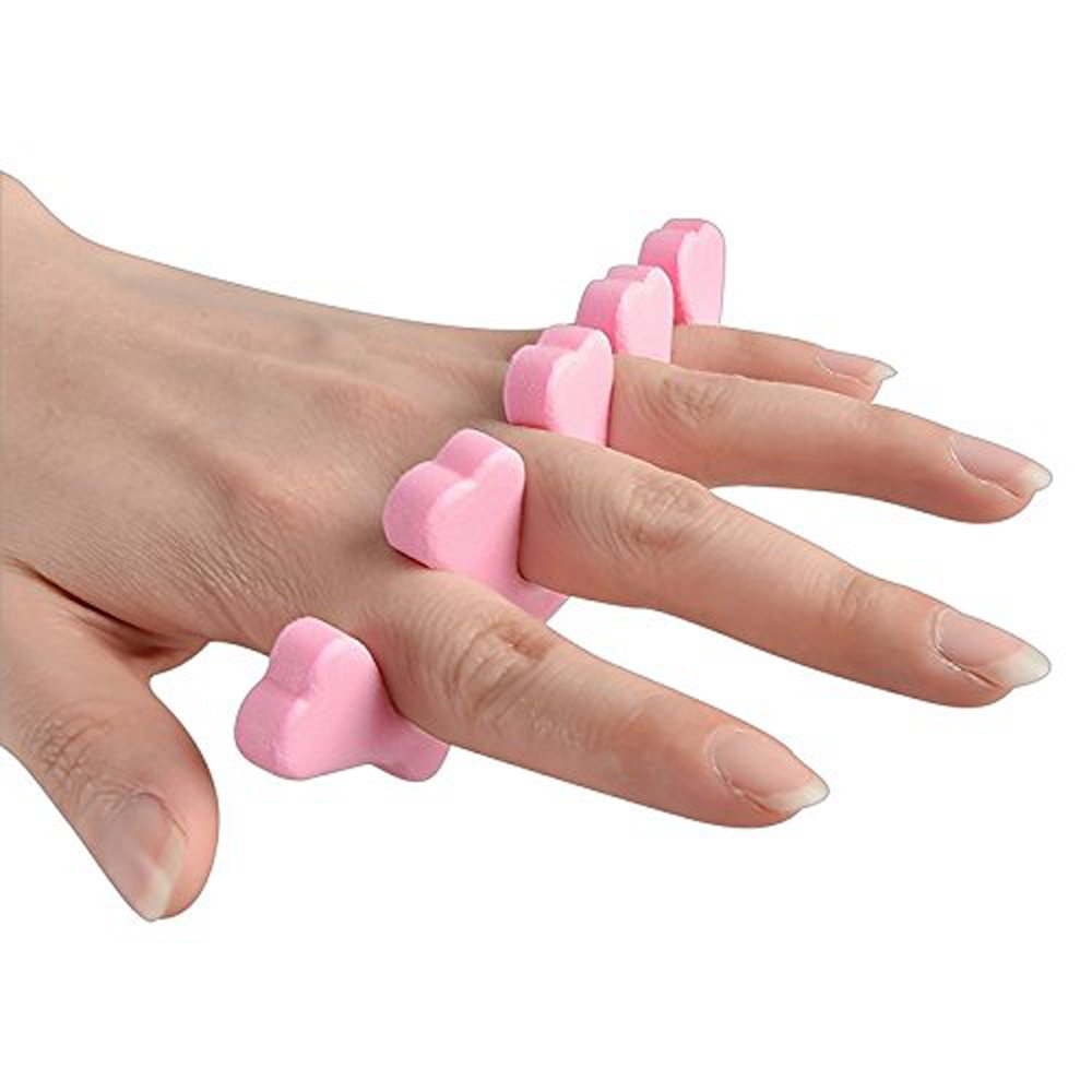 Toe Separators Finger Separators, 2 Pcs Soft Sponge Finger Toe Separator for Painting Nails, Toe Nail Separator, Toes Separators Pedicure, Salon Nail Art Pedicure Manicure Tool Beauty Tools