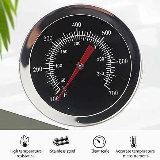 Waterproof BBQ Grill Thermometer Instant Read Meat Thermometer with  Long Stainless Steel Probe
