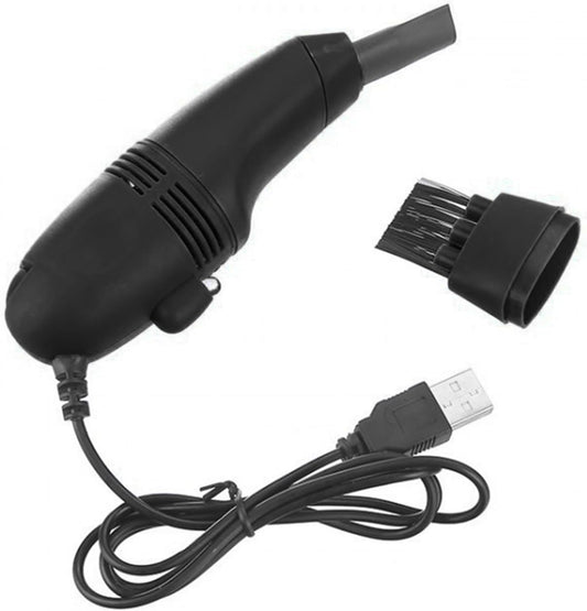 Mini USB Vacuum Cleaner for Keyboard – Portable Low Noise Computer Keyboard Cleaner with Large Dust Capacity for Laptop, PC, Car & Desk Cleaning