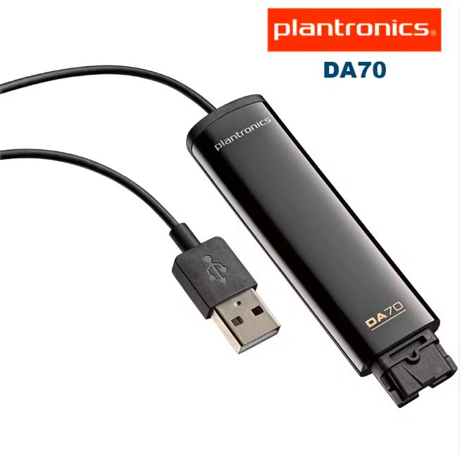 Poly Plantronics DA70 USB-to-QD Adapter Cable for HW Series Headsets to PC