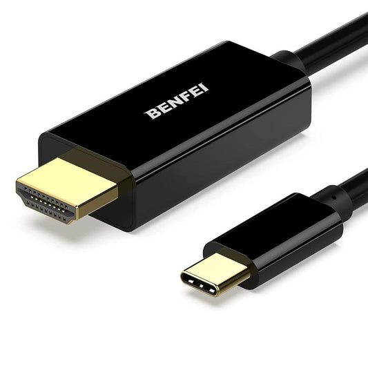 USB C to HDMI Cable, BENFEI 4K 1.8M USB Type C to HDMI Adapter (Thunderbolt 3 Compatible) Male to Male Gold-Plated Cord for Extended Desktop or Mirrored Displays