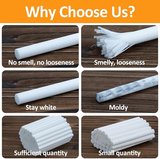 💧 Humidifier Stick Filter Refill - Mini Humidifiers Filter Sticks Air Diffuser Pure Wicks Refill Cotton Filter Sticks Replacement Wicks for Small Portable Diffuser in Office Bedroom Home