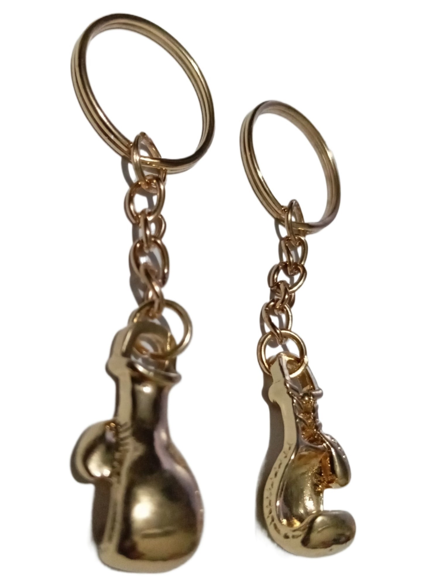 🥊 3D Metal Golden Boxing Gloves Keychain  Fashion Decorative Keyring | Gift Item