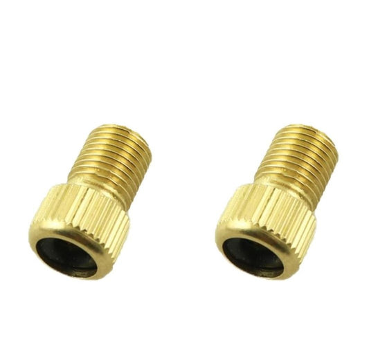 2 PCS Presta to Schrader Valve Adapter for Bicycle – French to American Tire Inflator Converter for Mountain Bike, Road Bike & Air Compressor Pump