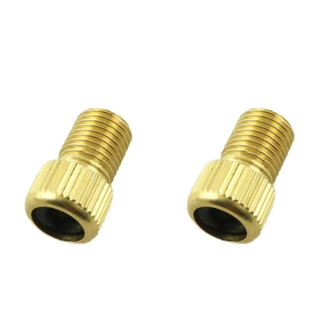 2 PCS Presta to Schrader Valve Adapter for Bicycle – French to American Tire Inflator Converter for Mountain Bike, Road Bike & Air Compressor Pump