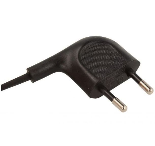 EU 2-Pin Power Cable IEC C7 Figure-8 Cord for TV, DVD Player, Radio & Home Electronics