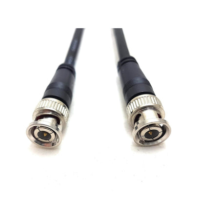 2 Meter MainCore BNC to BNC RG58 50 Ohm CCTV Camera Video Coaxial Cable Lead Black
