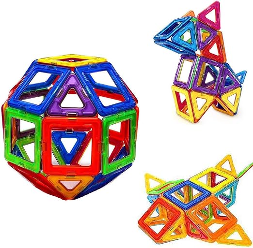 30 pcs Mini Magnetic Constructor Triangle Square Bricks Magnetic Building Blocks Designer Set Magnet Toys For Children Gift