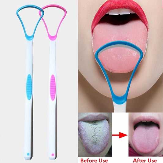 Tongue Scraper Antibacterial Tongue Cleaner Tongue Brush, Helps to Fight Bad Breath A One Long Life 1 Pcs Material: TPR