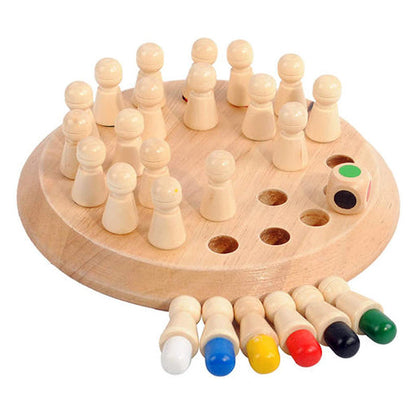 Educational Wooden Memory Chess Toy brain Game Children Gifts Fun With Learn