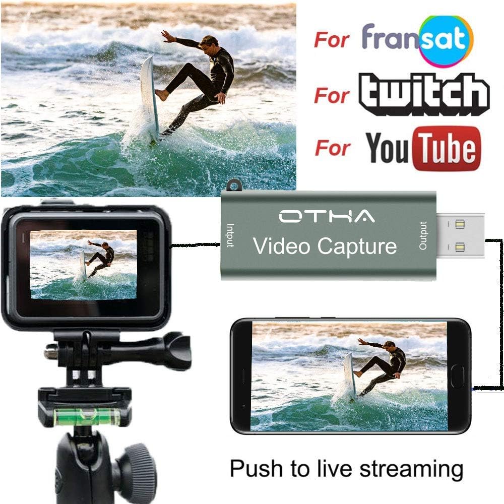 OTHA HDMI to USB 3.0 Capture Card 1080p 60FPS | Game Streaming Device | OBS Compatible Video Capture Card for PC Laptop
