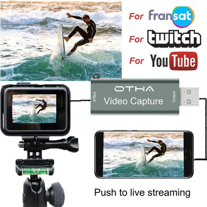 OTHA HDMI to USB 3.0 Capture Card 1080p 60FPS | Game Streaming Device | OBS Compatible Video Capture Card for PC Laptop