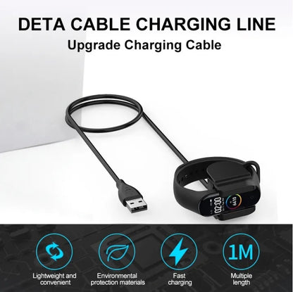 Xiaomi Mi Band 4 Charger Clip On Charging Cable, 30cm Gold Plated Pins Hi Quality Long Life Product for mi 4 Charging Cable No need to Remove mi4 band from Strap