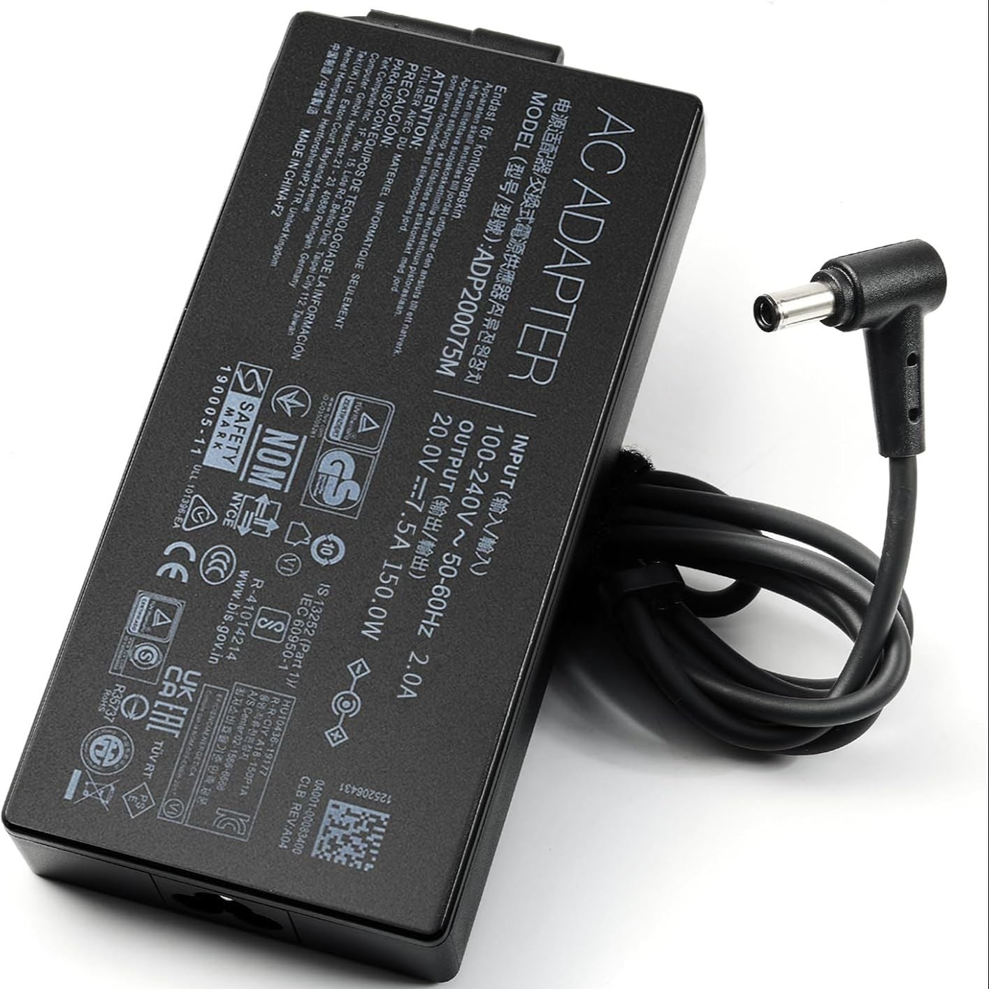 🔌 20V 7.5A A18-150P1A Laptop Charger Branded Orignal– 150W AC Adapter for AS-US  | 4.5 × 3.0 mm Connector