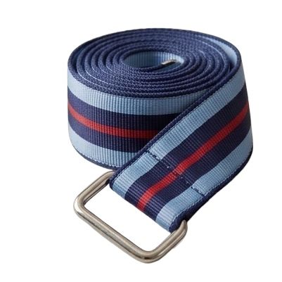 Yoga Stretch Belt 100cm x 3cm – Premium Quality Yoga Strap with Metal Buckle – Adjustable Exercise Stretching Belt for Yoga, Fitness & Flexibility Training