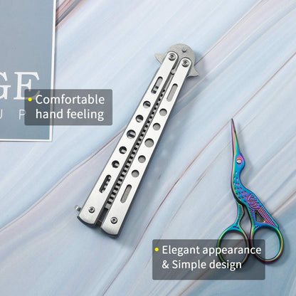 Stainless Steel Folding Practice Comb