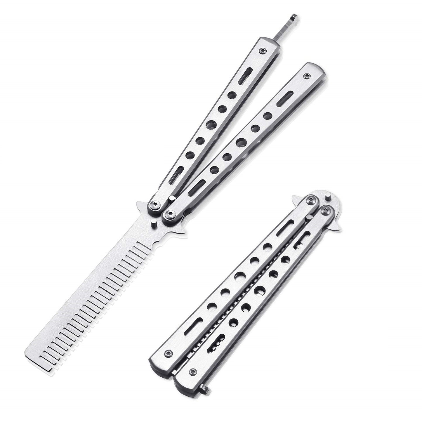 Stainless Steel Folding Practice Comb