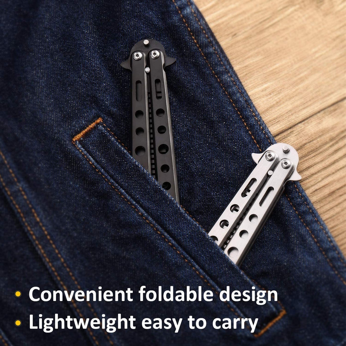 Stainless Steel Folding Practice Comb