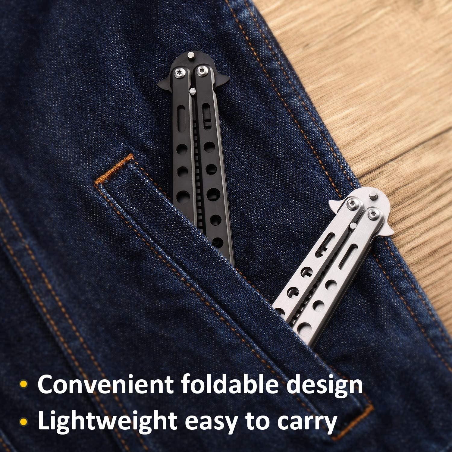 Stainless Steel Folding Practice Comb