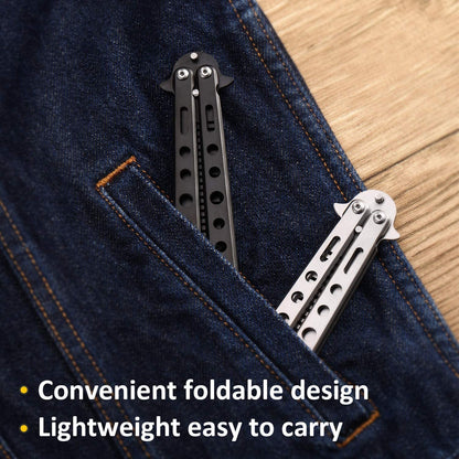 Stainless Steel Folding Practice Comb
