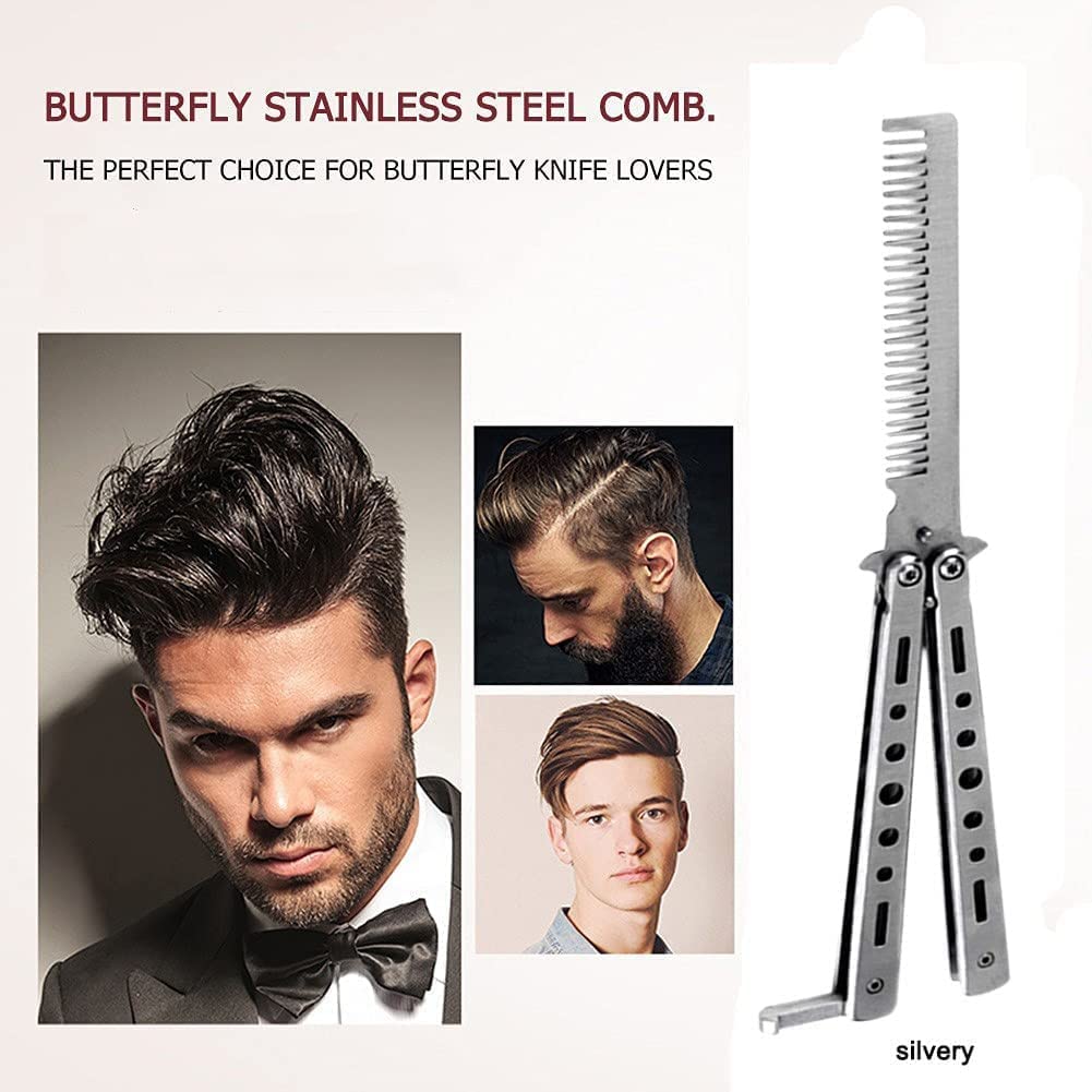 Stainless Steel Folding Practice Comb