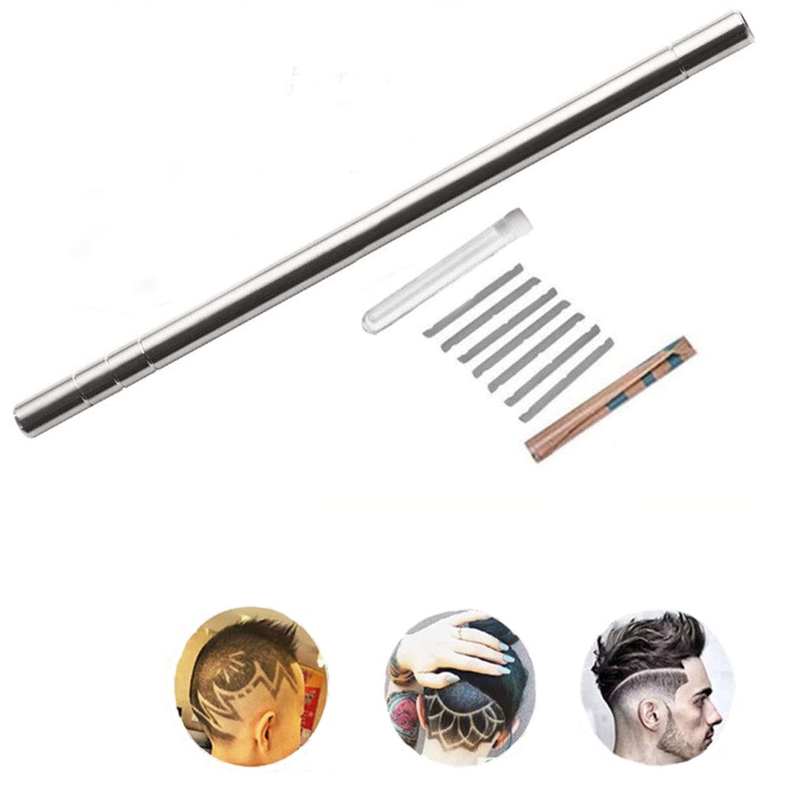 Hair Razor Carving Pen - Multifunctional Hairstyling & Eyebrow Engraving Tool | Hair Tattoo Design Pen for Men & Women