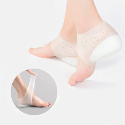 4 cm Invisible Height Increase Silicone Sock Gel Heel Pads Hi Qulity Orthopedic Arch Support Heel Cushion Insoles 4cm Unisex dropshippg