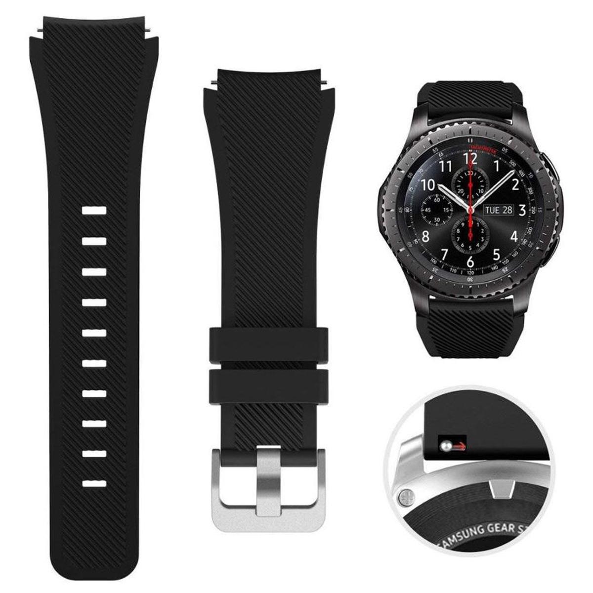 A One Silicone strap For Samsung Galaxy Watch 46mm/Huawei watch GT2/Amazfit GTR Replacement bracelet strap for Samsung Watch 3 22mm