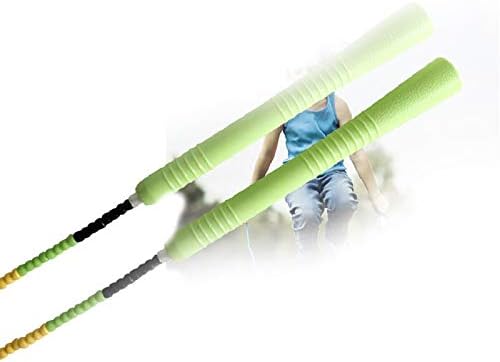 skipping rope, Unisex Bamboo Joint Skip Rope Soft Beaded Adjustable 360° Rotation Segmented Lengths Jumping Ropes Fitness