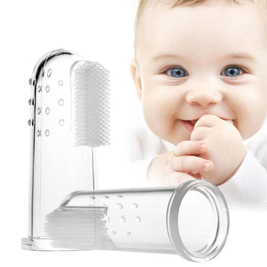 Imported A One Quality 1Pcs Baby Kids Finger Toothbrush Silicone Soft Safe Gum Brush Children Teeth Clear Massage Deciduous Baby Training Tooth Brush