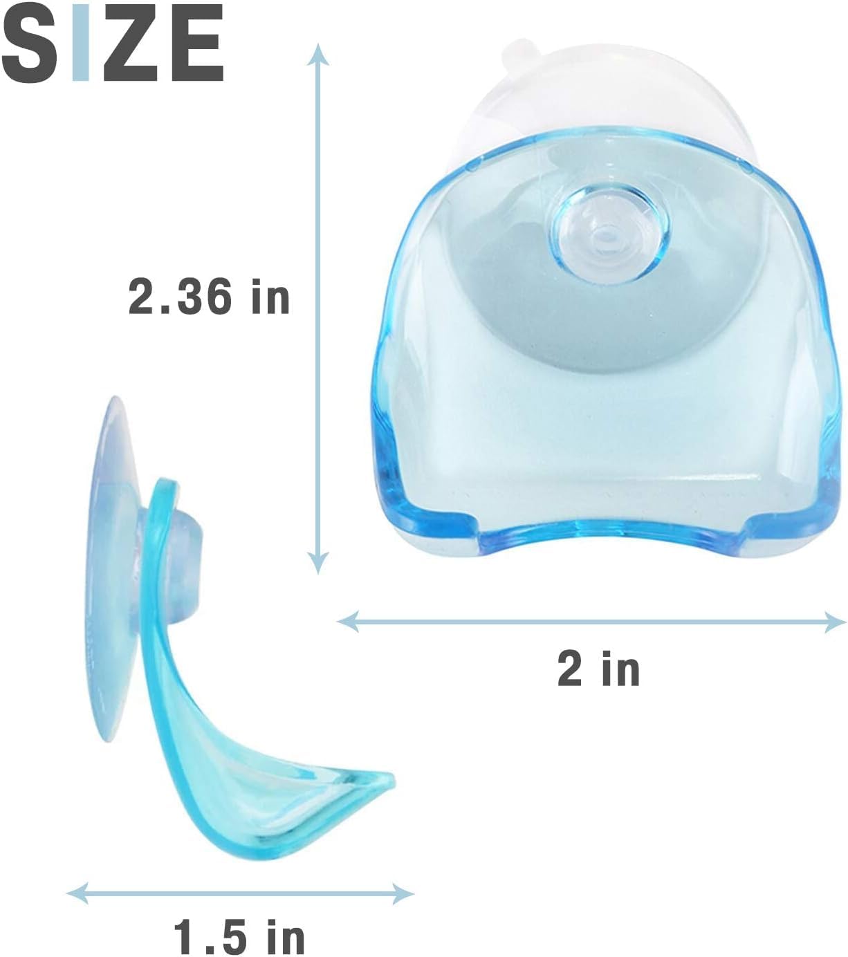 1PCS Plastic Razor Holder for Shower Wall - Suction Cup Razor Holder Razor Hooks for Bathroom Shaver Holder
