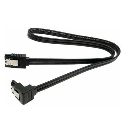 Brand New 1 PCS SATA Cable 6Gbps High Speed with Metal Lock – Right Angle Serial ATA Cable for SSD, HDD, CD/DVD Drives | Data Cable for PC, Gaming Desktop & Motherboard