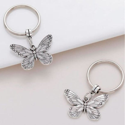 2 pcs Butterfly Charm Keychain best friend gift
