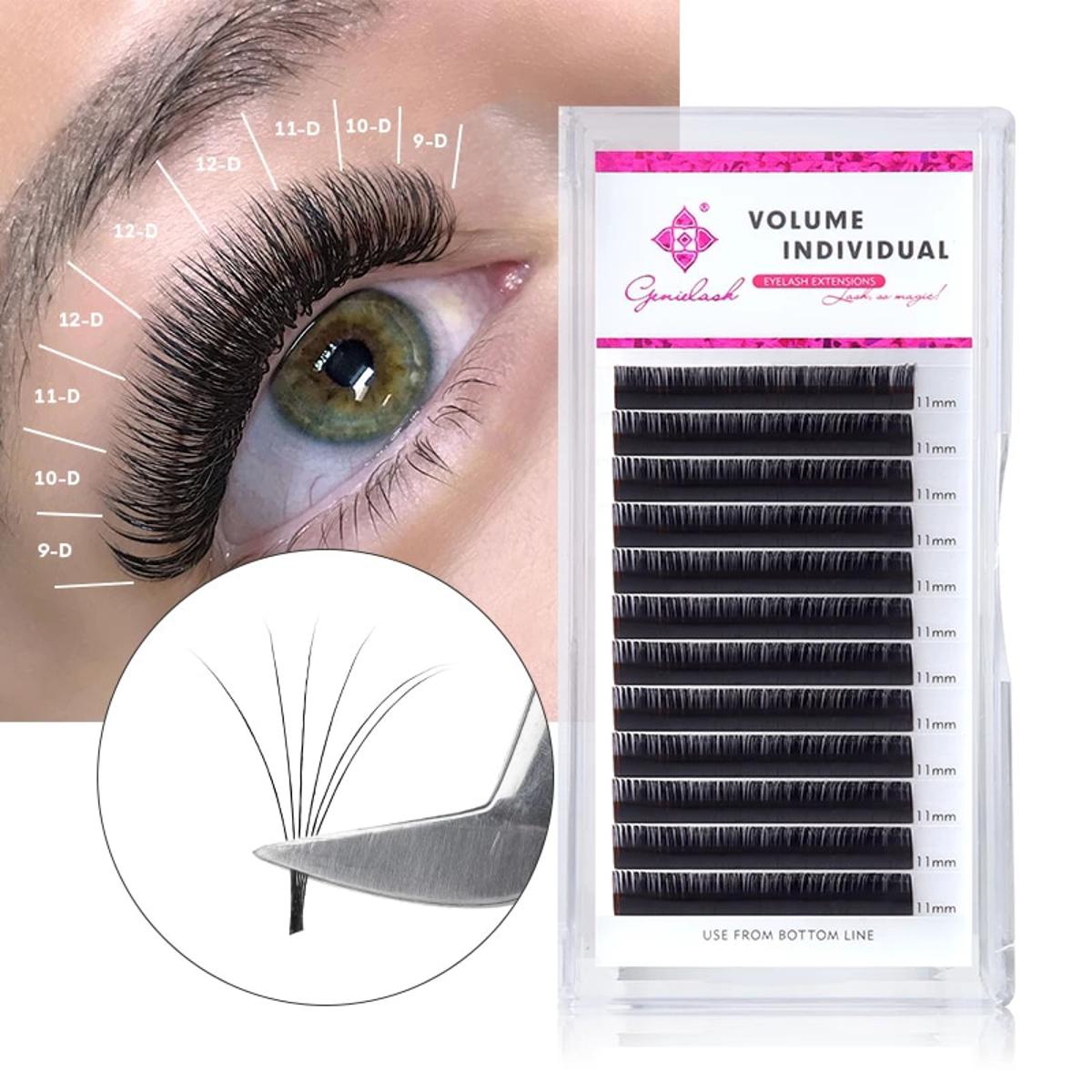 volume individual eyelash extensions super soft volume eyelashes for extensions premium mink lashes professional use Curl  L ,Thickness 0.10mm  , Length 9mm