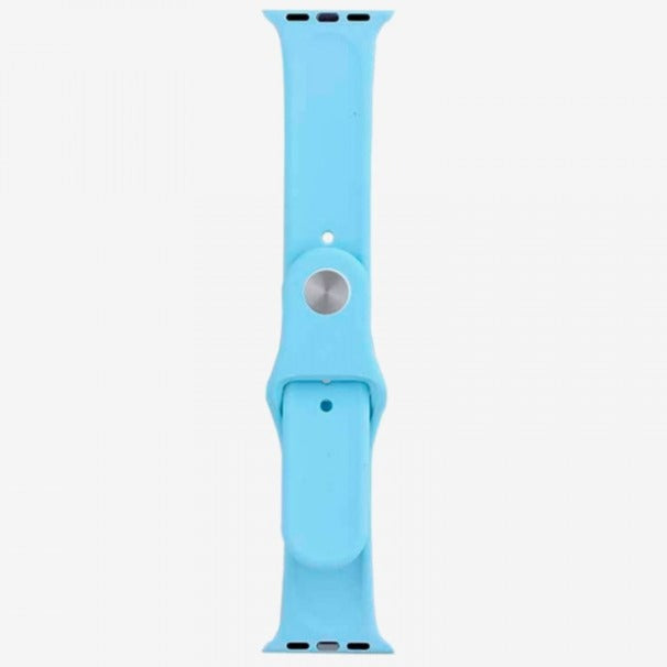 Universal  Generic Watch 38mm / 40mm / 41 mm (Series 1, 2, 3, 4, 5, 6, 7 and SE)  Strap for i watch Made of high quality FDA food-grade silicone (meaning it won't cause rashes)  With Lock A One World Hi Quality (Surf Blue)(Watch Not Included)