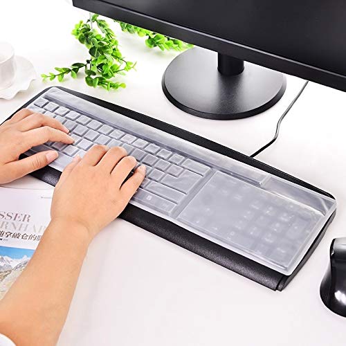 universal Ultra-Thin Transparent Silicone Keyboard Cover for Desktop Computer – Waterproof & Dustproof Protector