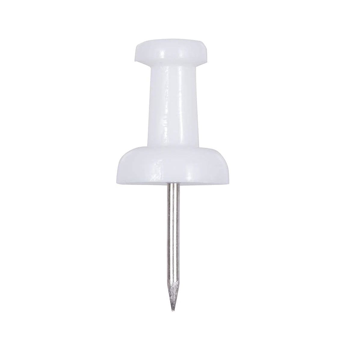 JAM PAPER White Push Pins – 50 Pack Decorative Thumb Tacks for Office, School & Home
