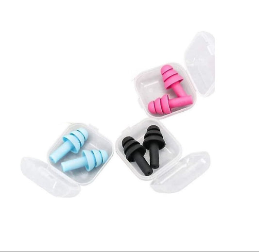 Soft Silicone Ear Plugs – Reusable Noise Reduction for Sleep & Swimming